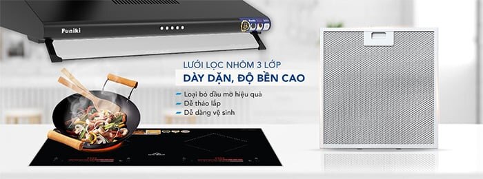 Máy hút mùi âm tủ Funiki HKH9638