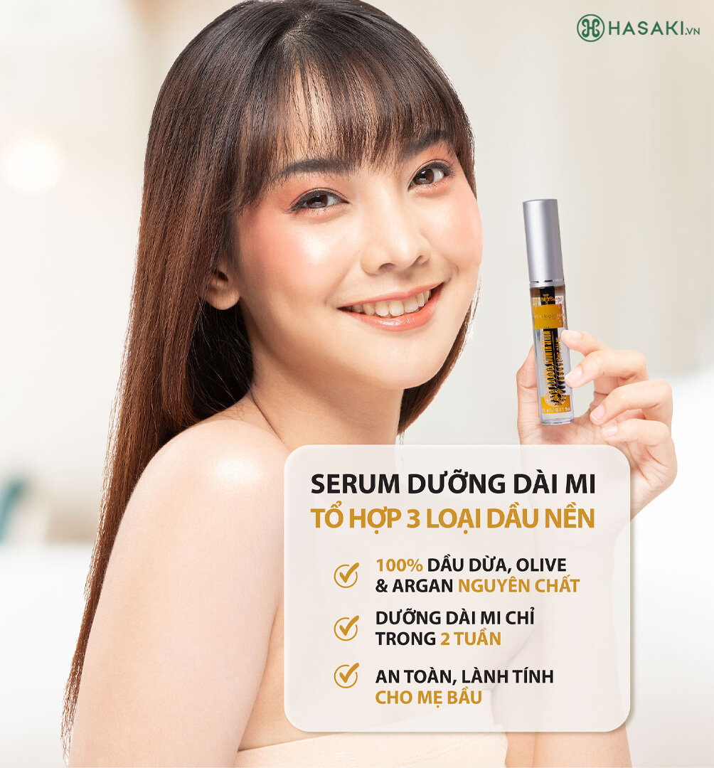 Serum Dưỡng Dài Mi Milaganics Dầu Dừa, Argan & Olive đã có tại Hasaki Serum Dưỡng Dài Mi Milaganics Dầu Dừa, Argan & Olive 5ml đã có tại Hasaki