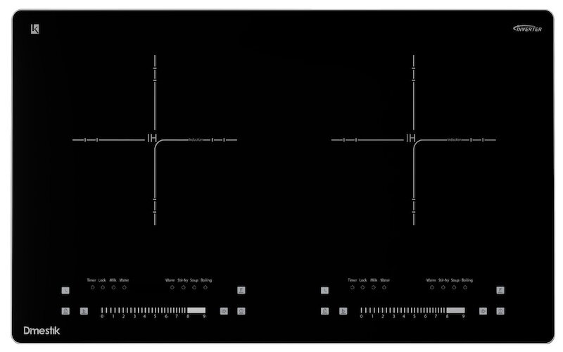 Mô tả về tính năng của bếp từ đôi D'mestik AM-D216 (Ảnh: D'mestik).