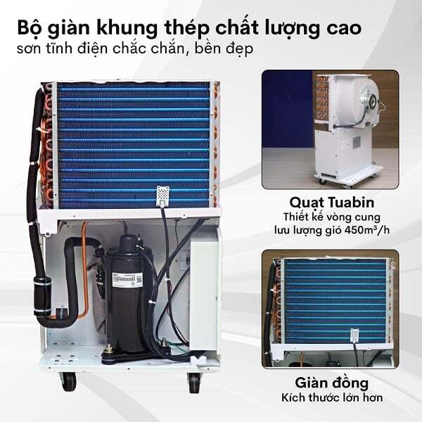 Máy hút ẩm nhà xưởng có khung thép Máy hút ẩm nhà xưởng