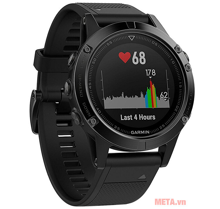 Vòng đeo tay theo dõi sức khỏe Garmin Fenix 5 Sapphire Black