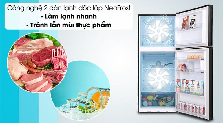 Tủ lạnh Beko Inverter 340 lít RDNT371I50VGB