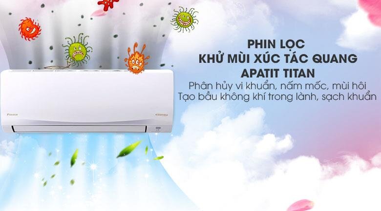 Điều hòa Daikin 1 chiều inverter ATKQ35TAVMV- 11.950BTU