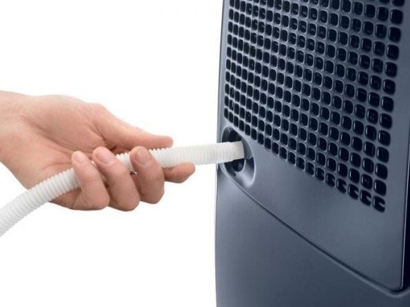 Vị trí cắm ống dẫn nước của máy hút ẩm Delonghi DEX216F