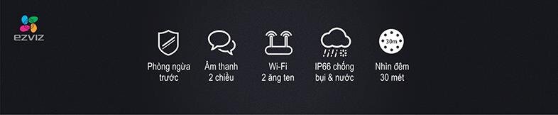 Camera quay quét Wifi theo dõi chuyển động EZVIZ Husky air CS-CV310 720P Camera quay quét Wifi theo dõi chuyển động EZVIZ Husky air CS-CV310 720P