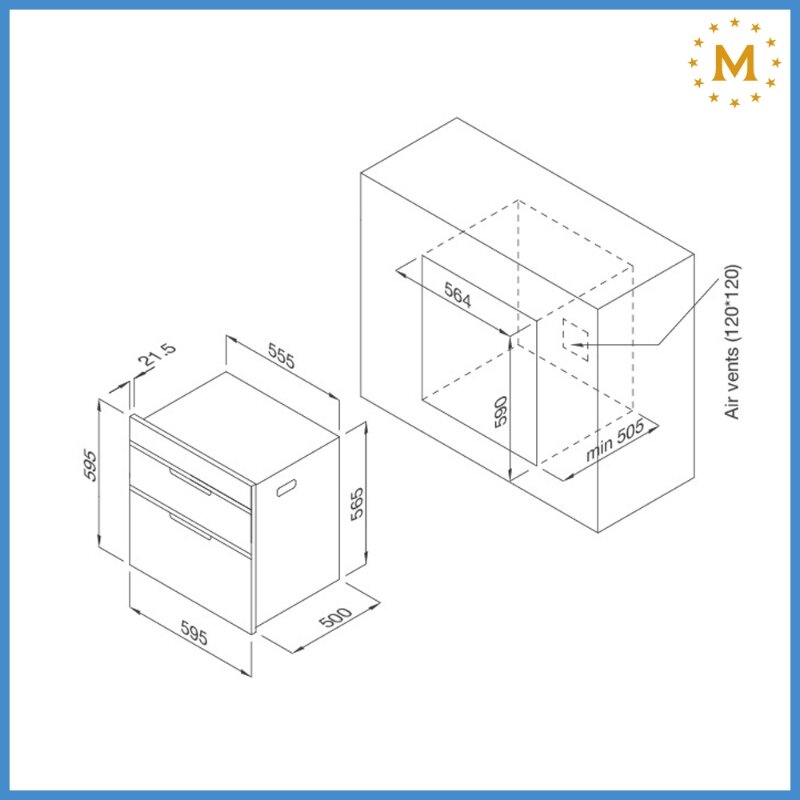 Máy sấy bát âm tủ Malloca MSC-100A 