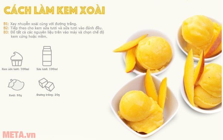 Máy làm kem tươi Tiross TS-9090 Máy làm kem tươi Tiross TS-9090