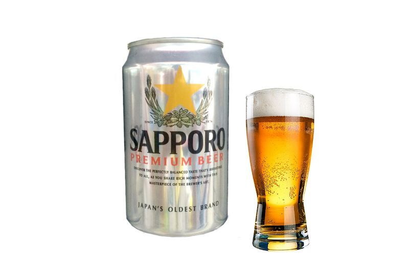 Bia Sapporo Premium 330 ml - 24 lon