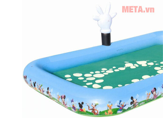 Bể phao liên hoàn trượt Mickey Bestway 91016