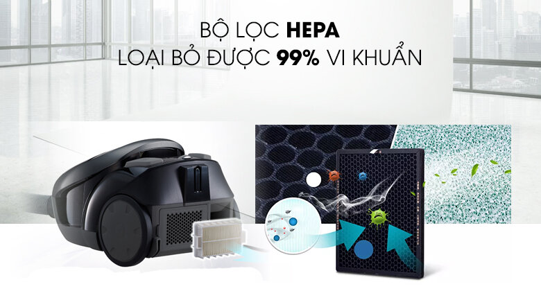 Máy Hút bụi Panasonic PAHB-MC-CL455KN46 2000 W Máy Hút bụi Panasonic PAHB-MC-CL455KN46 2000 W