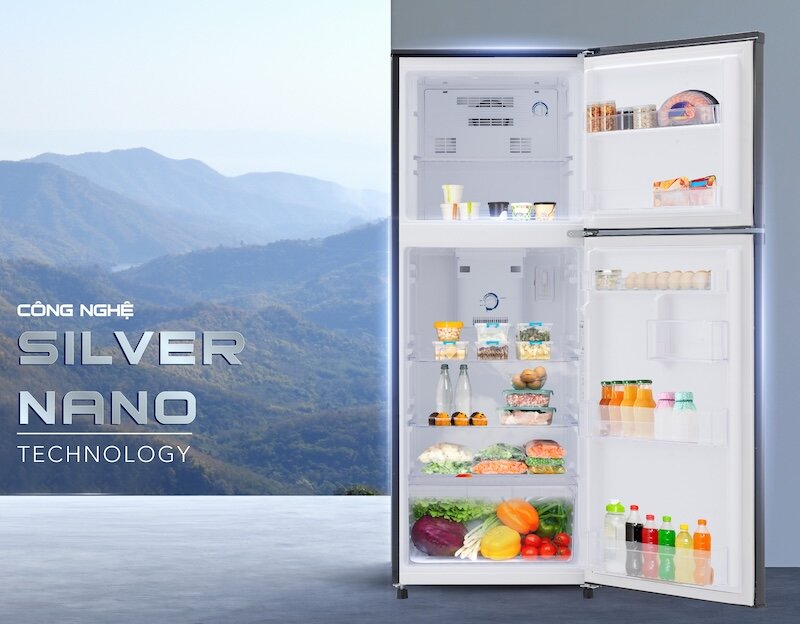 Tủ lạnh Funiki HR T8209TDG sở hữu thiết kế kiểu tủ truyền thống ngăn đá trên