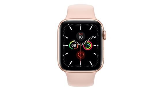 màn hình Apple Watch Series 5 Cellular 44mm viền nhôm dây cao su