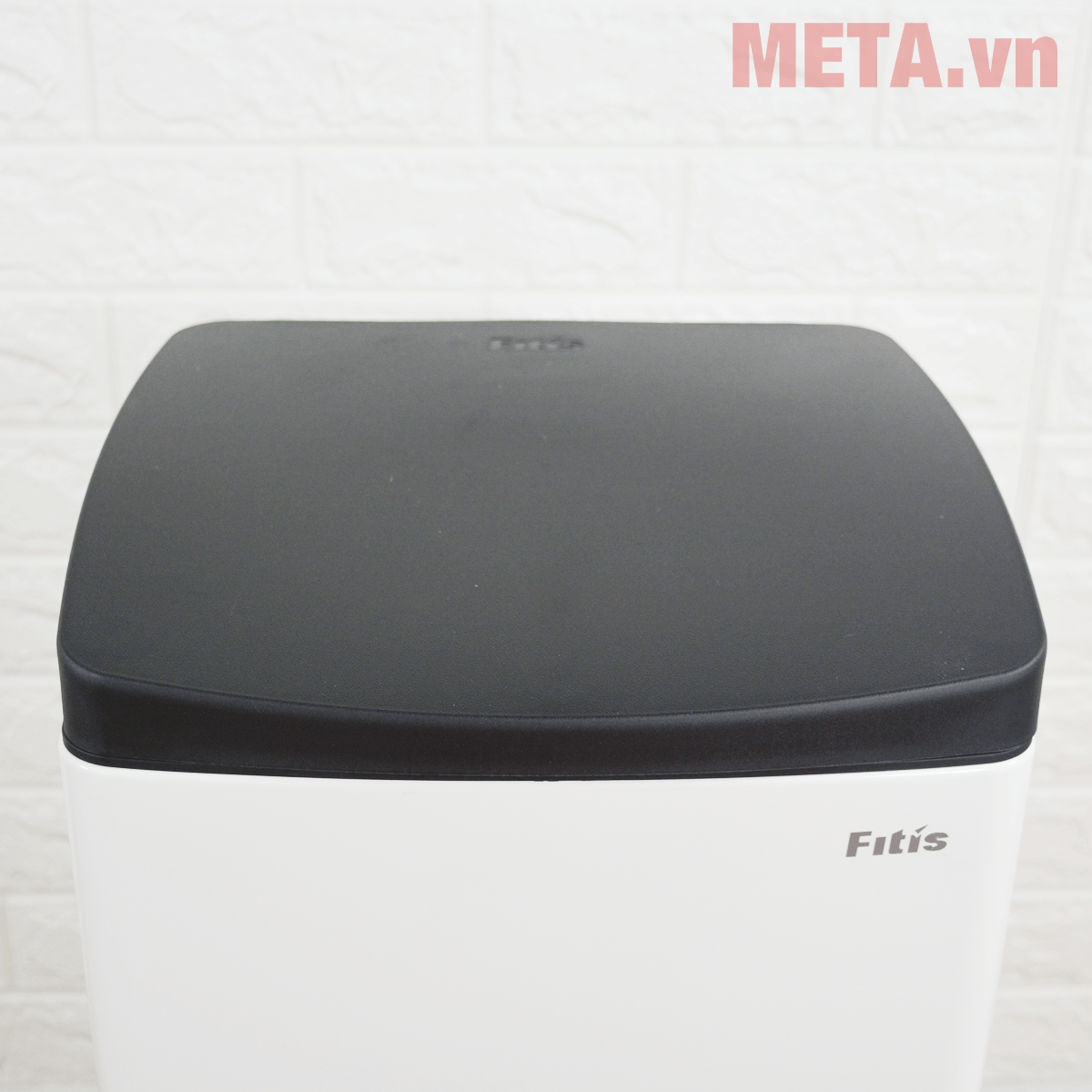 Thùng rác inox đạp vuông lớn Fitis SPL1-904 22 lít (trắng)