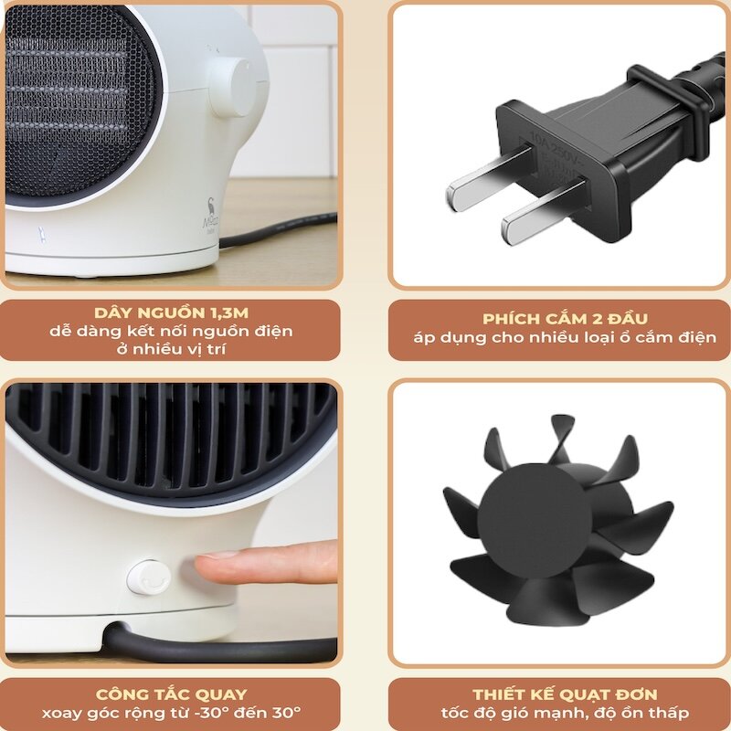 Ưu điểm nổi bật của máy sưởi đa năng Moaz MB - 076 (Ảnh: moazbebe).