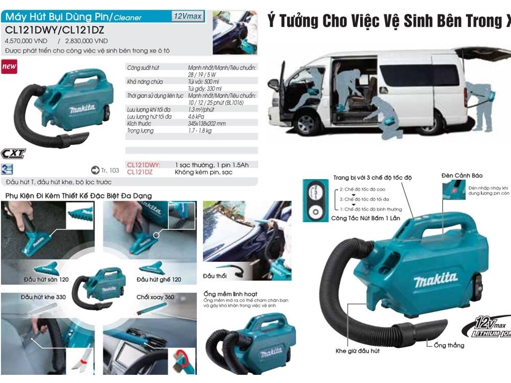 Các bộ phận của máy hút bụi Máy hút bụi dùng pin