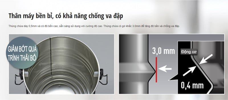 Máy có khả năng chống va đập Máy hút công nghiệp