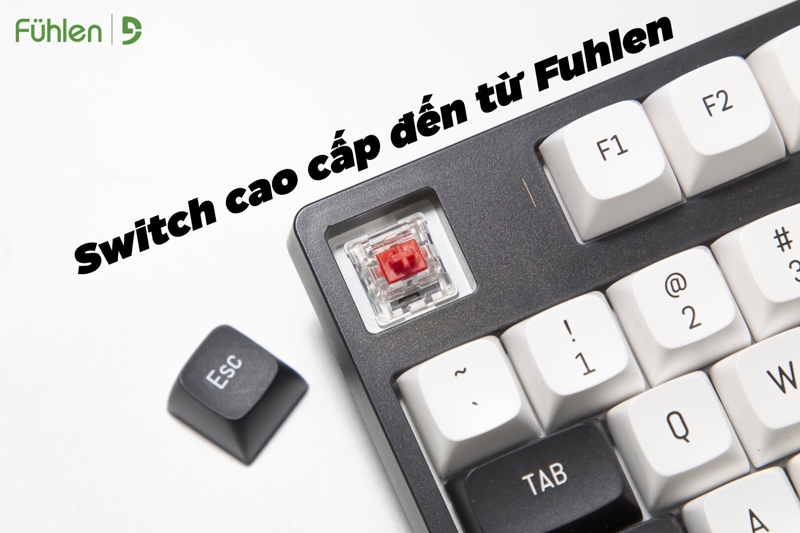 Bàn phím cơ ko dây Fuhlen H108S Panda