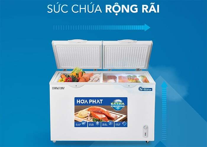 Dung tích chứa thực phẩm Tủ đông Hòa Phát Inverter HPF BD8245