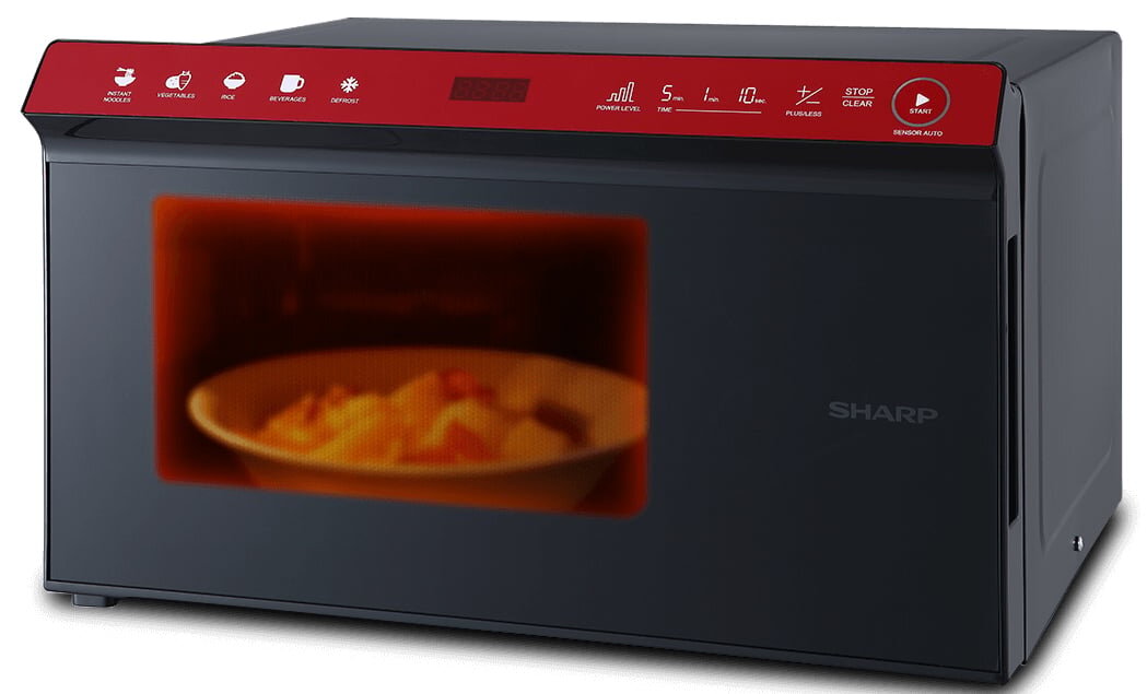 Sharp R-2235H được trang bị bảng điều khiển cảm ứng nhạy bén