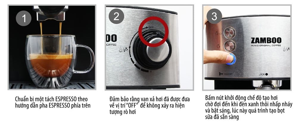 Pha cà phê Cappuccino