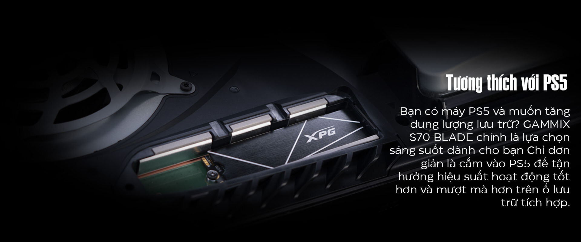 Ổ cứng SSD Adata XPG GAMMIX S70 BLADE M.2 2280 PCIe NVMe Gen 4x4 (Đọc 7400MB/s - Ghi 6300MB/s)-(AGAMMIX S70B-512G-CS) 