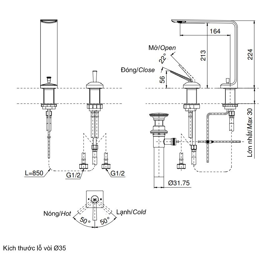 voi-lavabo-gat-gu-nong-lanh-zl-toto-tlp02307b