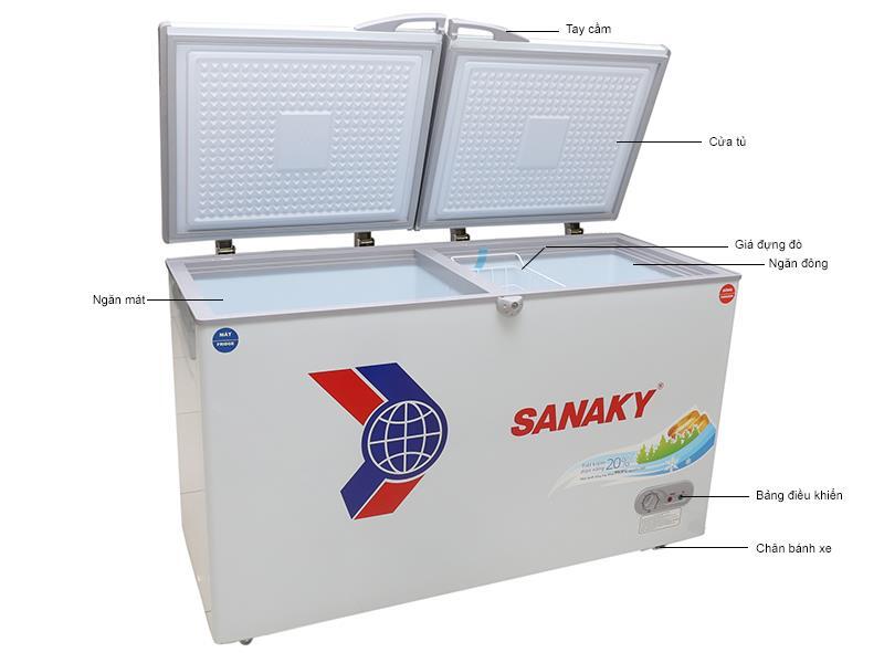 Tủ đông Sanaky 409 lít VH4099A1, 1 ngăn đông Tủ đông Sanaky 409 lít VH4099A1, 1 ngăn đông