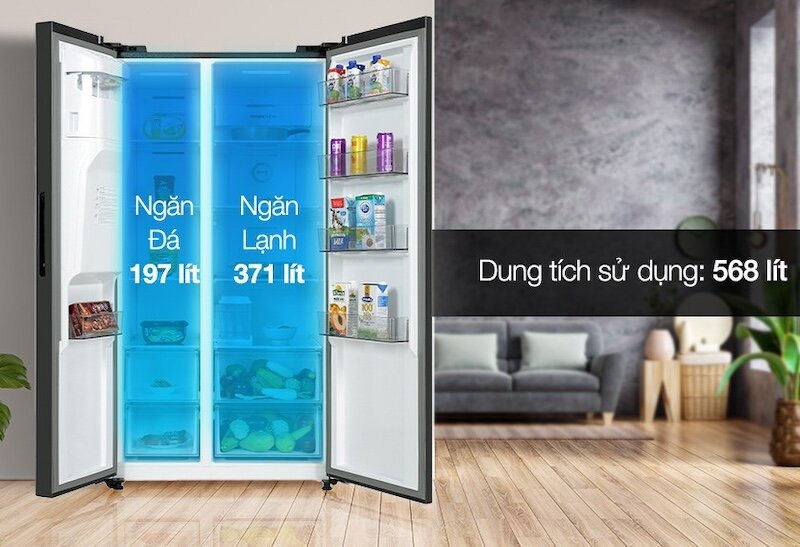 Tủ lạnh Toshiba Inverter 568 Lít GR-RS755WIA-PGV(22)-XK ứng dụng điều khiển thông minh