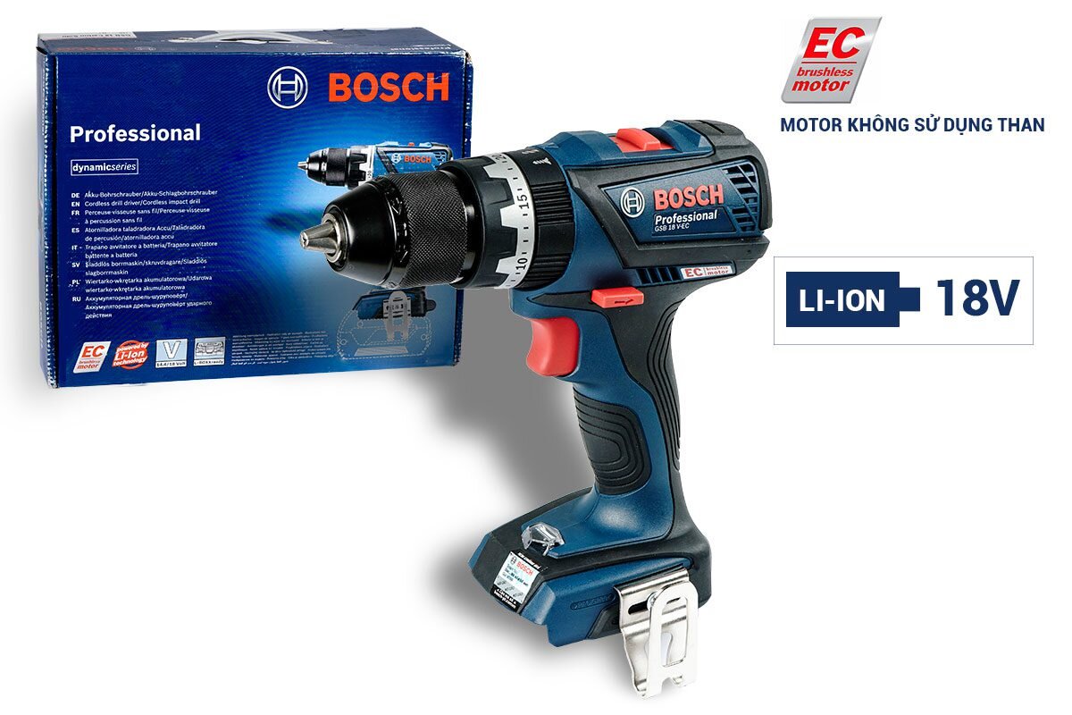 Thân máy khoan pin 18V Bosch GSB 18V-EC (SOLO)