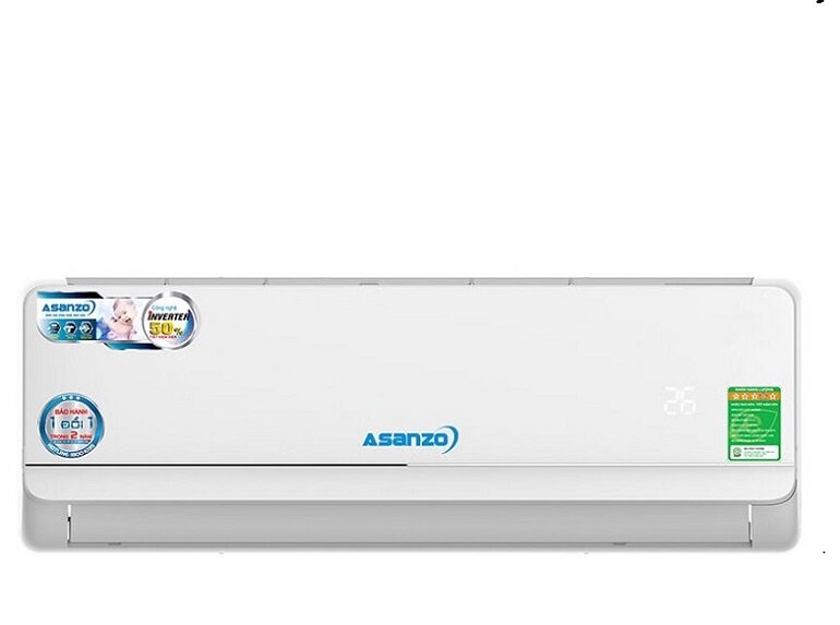 Điều hòa Asanzo Inverter 18000 BTU 1 chiều K18N66A gas R-410A