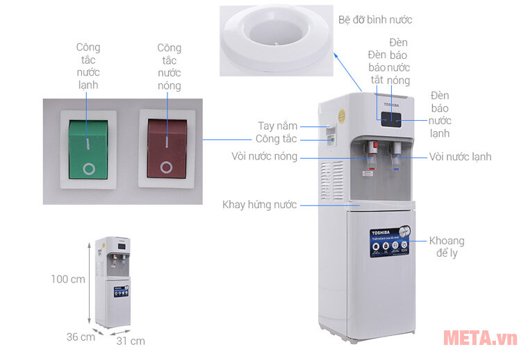 Cây nước Toshiba RWF-W1664TV(W)