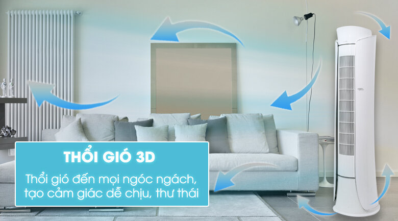 Máy lạnh tủ đứng Gree inverter 2.5 HP GVH24AK-S3DTC5A