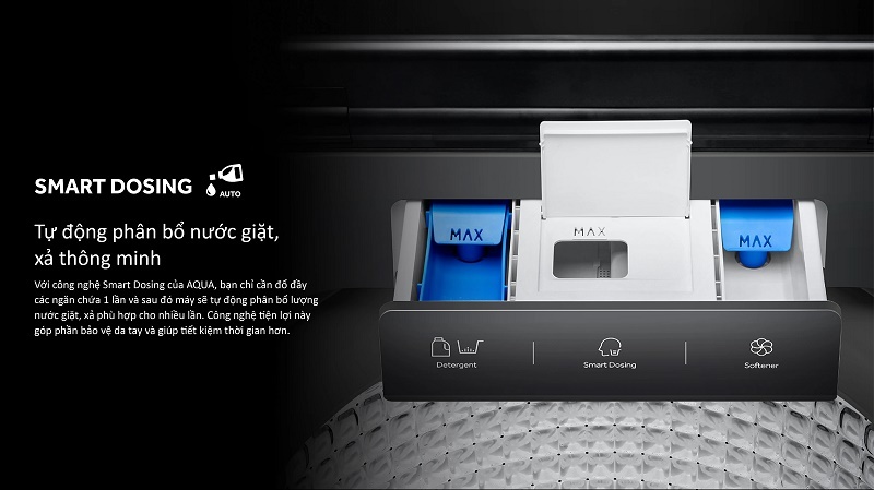 Máy giặt Aqua Inverter 16 kg AQW-DR160UHT PS 4 Máy giặt Aqua Inverter 16 kg AQW-DR160UHT PS ngăn nước giặt xả