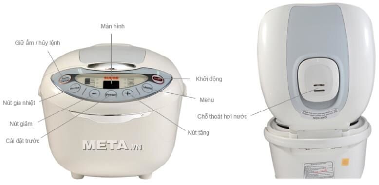 Nồi cơm điện tử Supor 1 lít CFXB30FC11E-60 Nồi cơm điện tử Supor 1 lít CFXB30FC11E-60