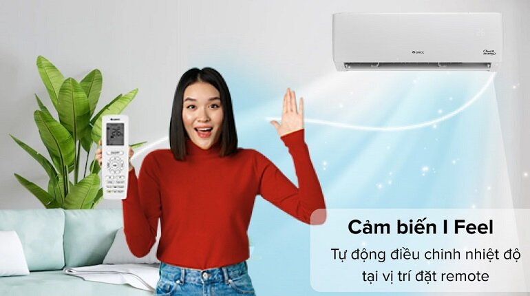 Điều hòa Gree Inverter 18000 BTU 2 chiều GWH18PD-K3D0P4 cảm biến ifeel