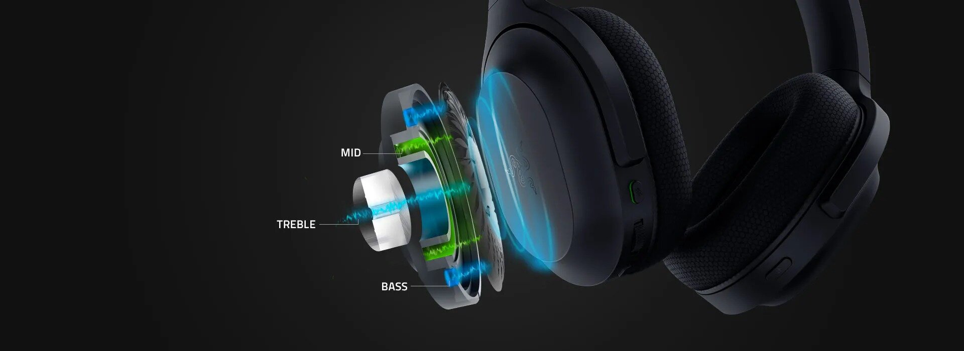 Tai nghe không dây Razer Barracuda Black Wireless - RZ04-03790100-R3M1 4