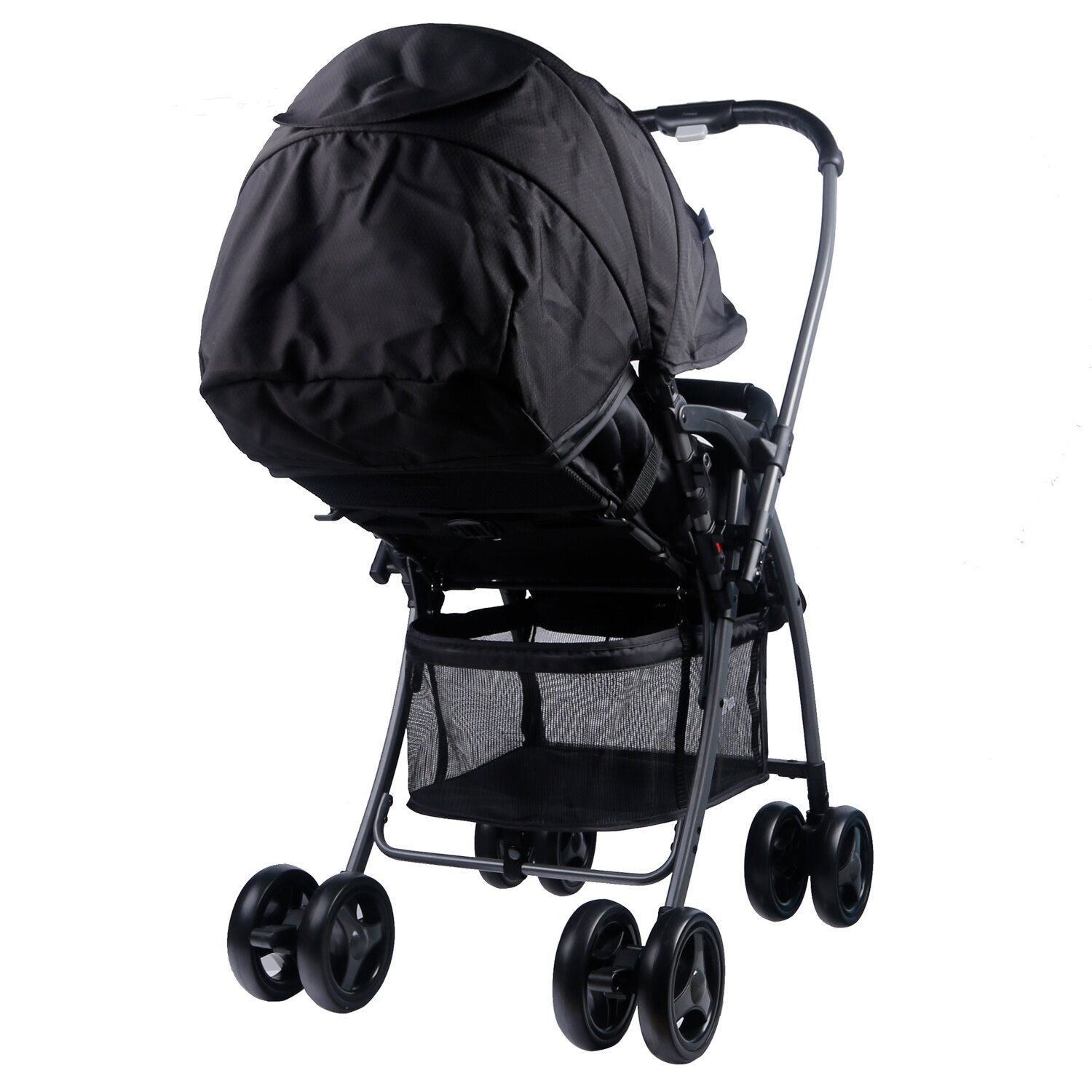 Giỏ đựng đồ rộng rãi của xe đẩy cho bé KidsPlaza Avon Premium V.818 (Đen)