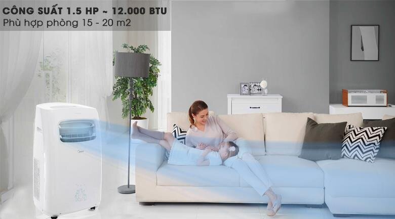 Điều hòa di động 1 chiều Midea MPPF-13CRN1 - 13.000 BTU