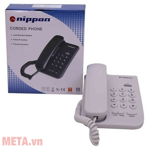 Điện thoại bàn cố định Nippon NP-1201 Điện thoại bàn cố định Nippon NP-1201