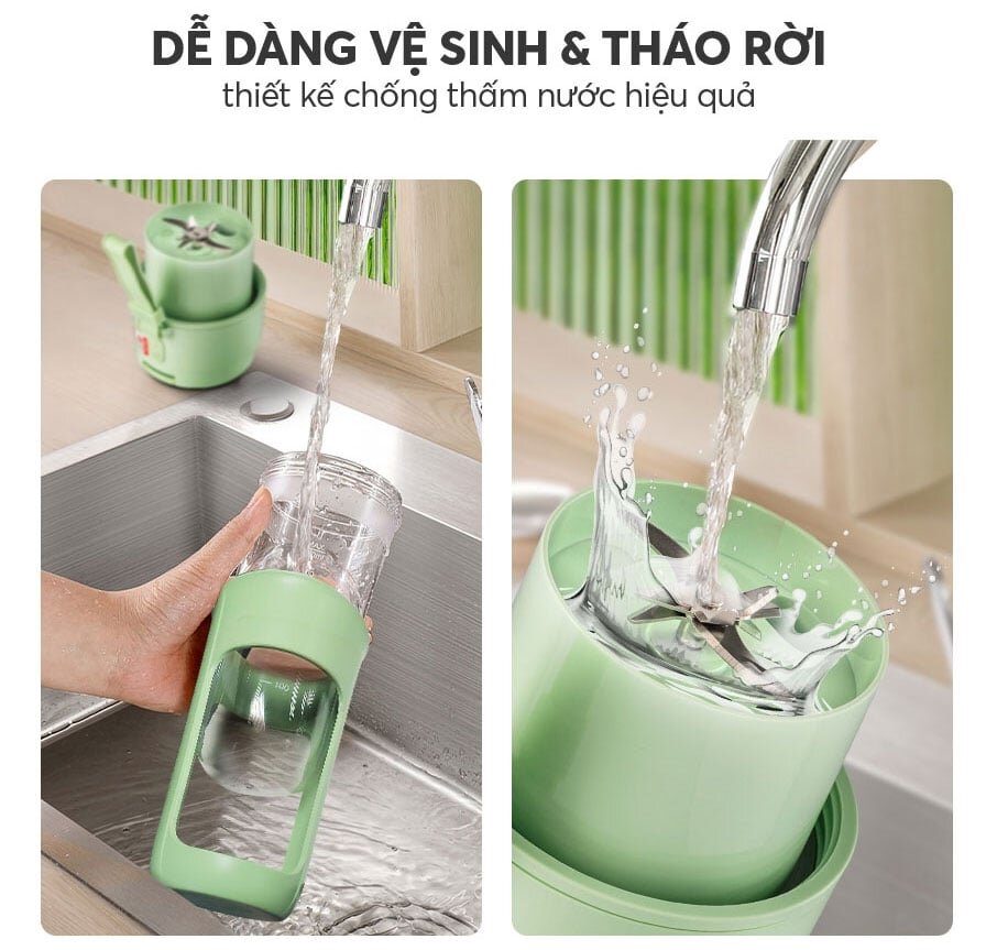 Máy xay sinh tố vệ sinh đơn giản Máy xay sinh tố cầm tay Elmich