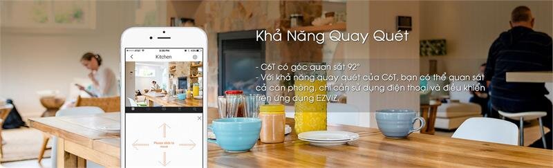Camera IP Wifi EZVIZ CS-CV248-A3-32WMFR (C6T with RF)