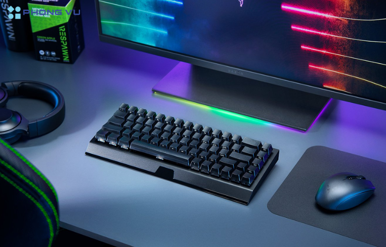 Bàn phím cơ không dây Razer BlackWidow V3 Mini HyperSpeed