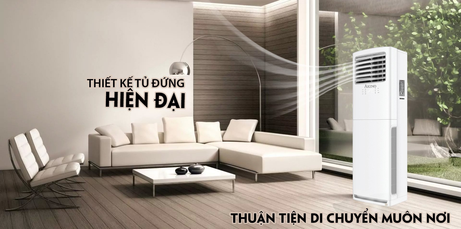 Thiết kế hiện đại, sang trọng Điều hòa tủ đứng Akino 5.0HP MY-M1FLC48FS/MY-M1FLH48FS