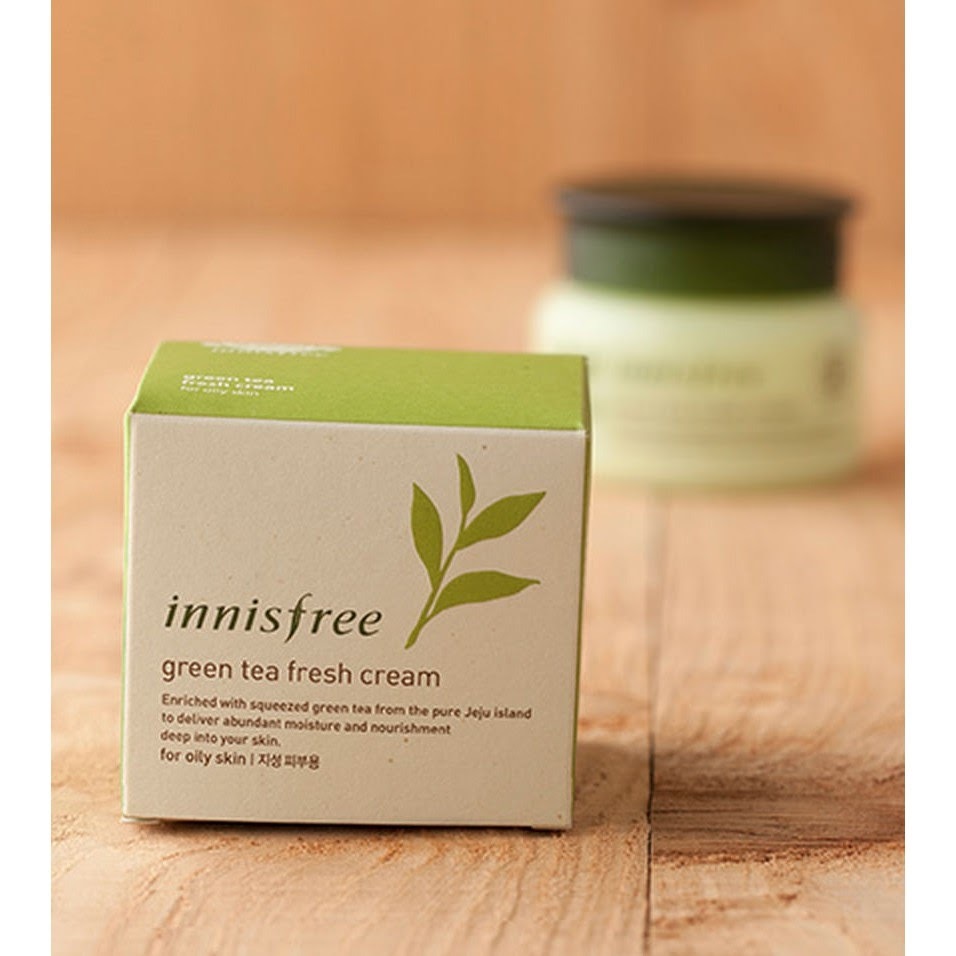 Công dụng thần thánh của dòng sản phẩm kem dưỡng ẩm Innisfree Green Tea Fresh Cream