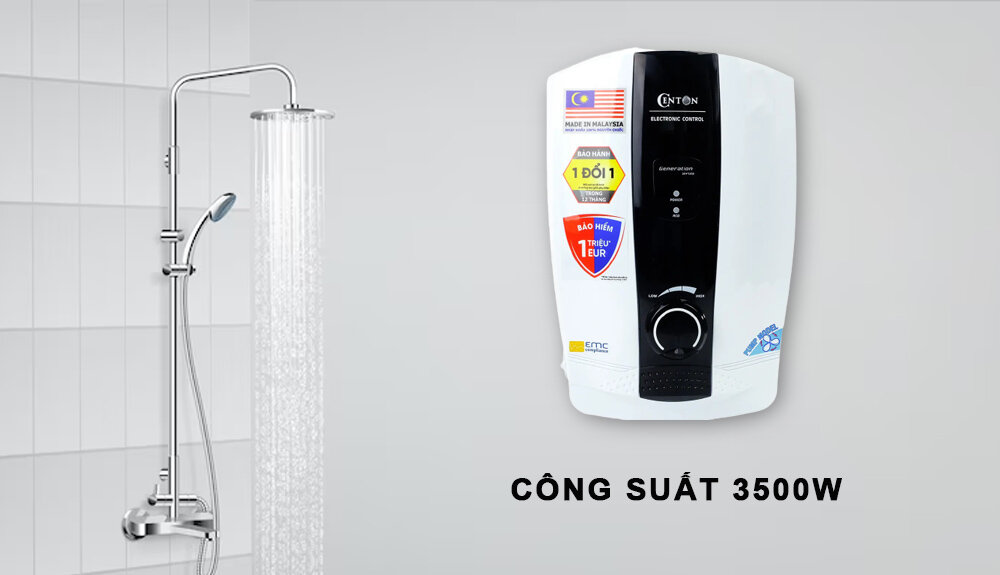 Máy Nước Nóng Trực Tiếp 8338EP-EMC có công suất mạnh mẽ