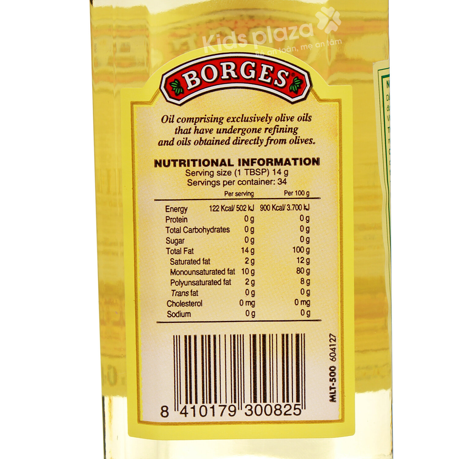  Dầu Olive nguyên chất Borges Extra Light không mùi