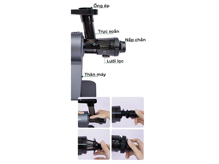 Cấu tạo của máy ép 