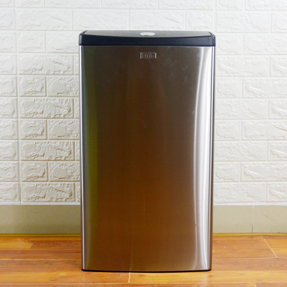 Thùng rác inox nhấn vuông lớn Fitis Mega STL2-901 - 40 lít