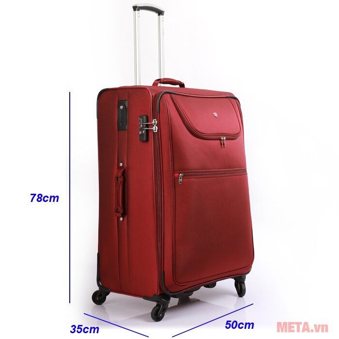 Vali vải Sakos Champion 7 (50cm x 35cm x 78cm)