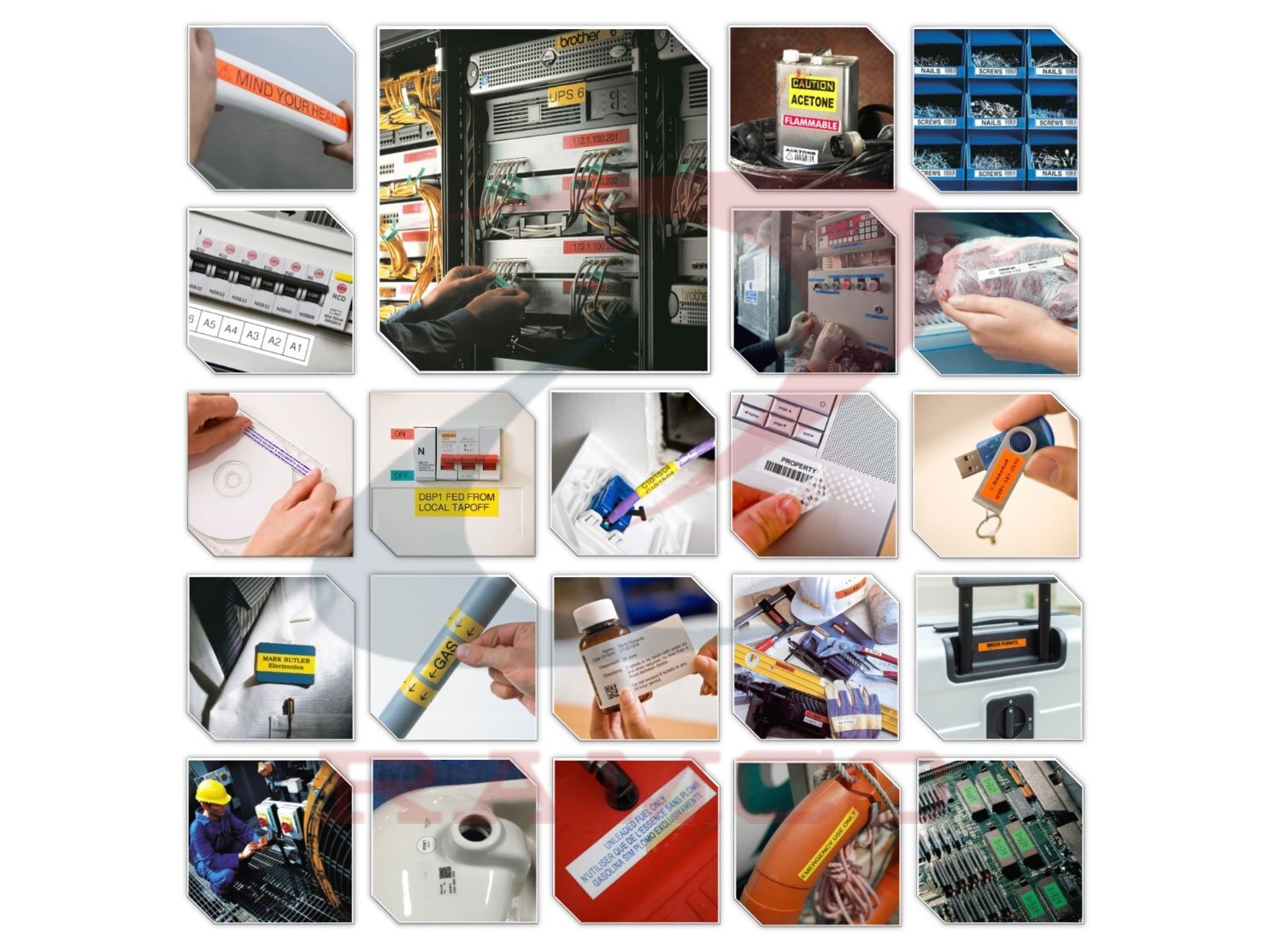 Brother TZE 231 có độ bền rất cao, sử dụng được ở ngoài trời Brother TZE 231